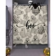 thumbnail image 3 of Boo Ghost Halloween Shower Curtain Set ，Waterproof Fabric Shower Curtains Geometric Stripes West Shower Curtains for Bathroom,Bathroom Decor 72"x84", 3 of 6