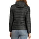 thumbnail image 3 of Chaqueta acolchada para mujer Inspire Chic con cuello alto, ligera, con capucha y cierre, talla XL, color negro, 3 of 6