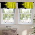 thumbnail image 2 of LALILO Kitchen Curtain Valance Yellow Dust Explosion Rod Pocket Window Curtain 52"x 18" Set of 2, 2 of 5
