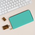 thumbnail image 6 of Teal Turquoise Wallet Women, Leather Bifold Multi Card Wallet, Women's Wallets, Long Purse, 6 of 7