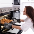 thumbnail image 5 of Oven Gloves, Non-slip Heat Resistant Silicone Cotton Oven Mitt, 5 of 5