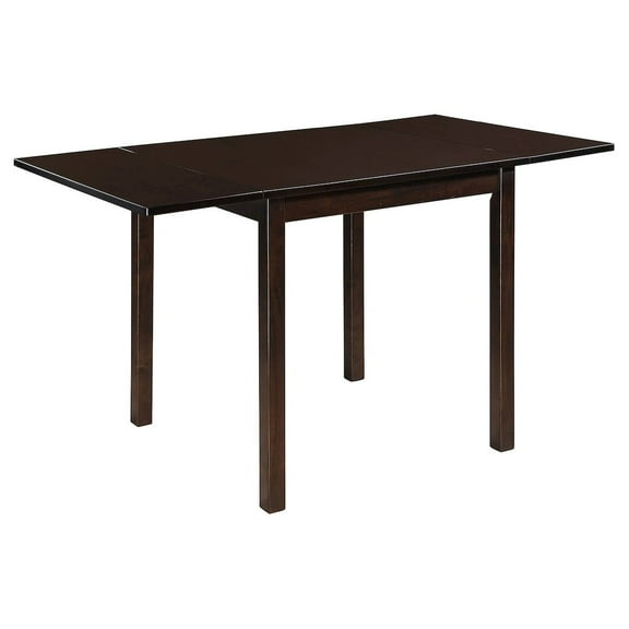 Plethoria Home Cappuccino Dining Table with Drop Extension Leaf