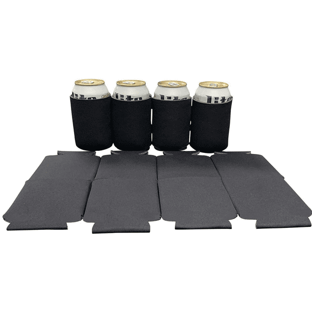 KP KOOL PRODUCTS Blank Beer Can Cooler Sleeves, Plain Bulk Collapsible