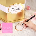thumbnail image 3 of PKGSMART Card Box, Gold Card Receiving Box, Card Box Holder for Wedding, Baby Shower, 14x12x12 inch, 3 of 7