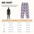 thumbnail image 2 of Salouo blue record rock Skull Print Women's Pajama Pants Casual Loose Sweatpants PJs Flowy Pants Drawstring Palazzo for Women Wide Leg Pants Lounge Pajama -Large, 2 of 8