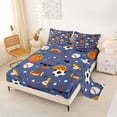 thumbnail image 2 of Erosebridal Ice Hockey Stick Full Size Sheets,Boys Ball Games Rugby Sport Bed Sheets For Kids Teens 4-Piece, 2 of 6