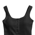 thumbnail image 6 of ZGRBOU Womens Built in Bra Tank Tops Cotton Sleeveless Button Henley Shirts Summer Casual Round Neck Slim Fit Basic Crop Cami, 6 of 6