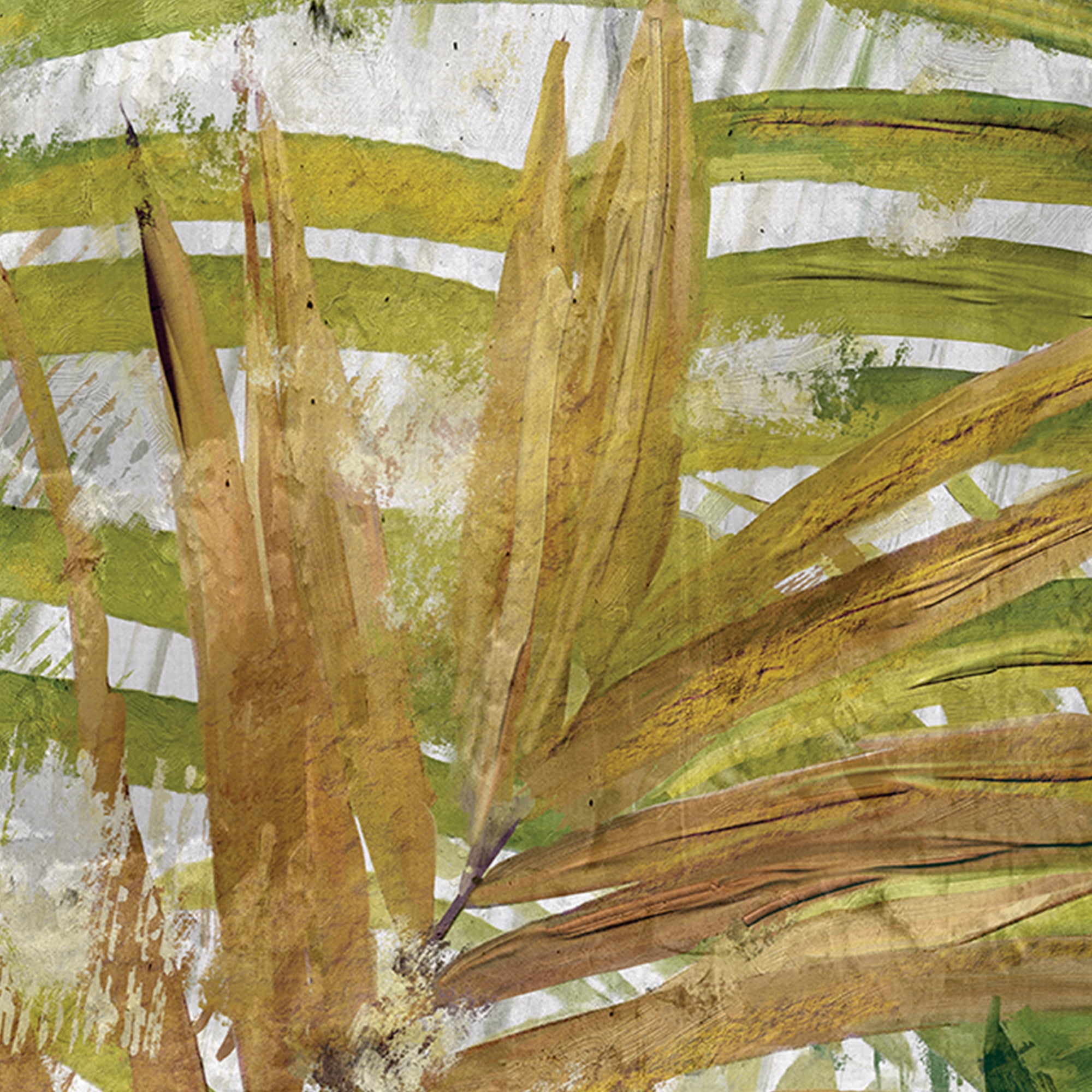 Tropical Fronds Portrait by Studio Arts Canvas Art