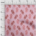 thumbnail image 1 of oneOone Cotton Silk Blush Pink Fabric Floral Block Dress Material Fabric Print Fabric By The Yard 42 Inch Wide, 1 of 4