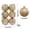 Gold, variant on Lattice Pattern Christmas Bauble, Hanging Spherical Decoration, Textured Ball Pendant for Holiday Tree Styling