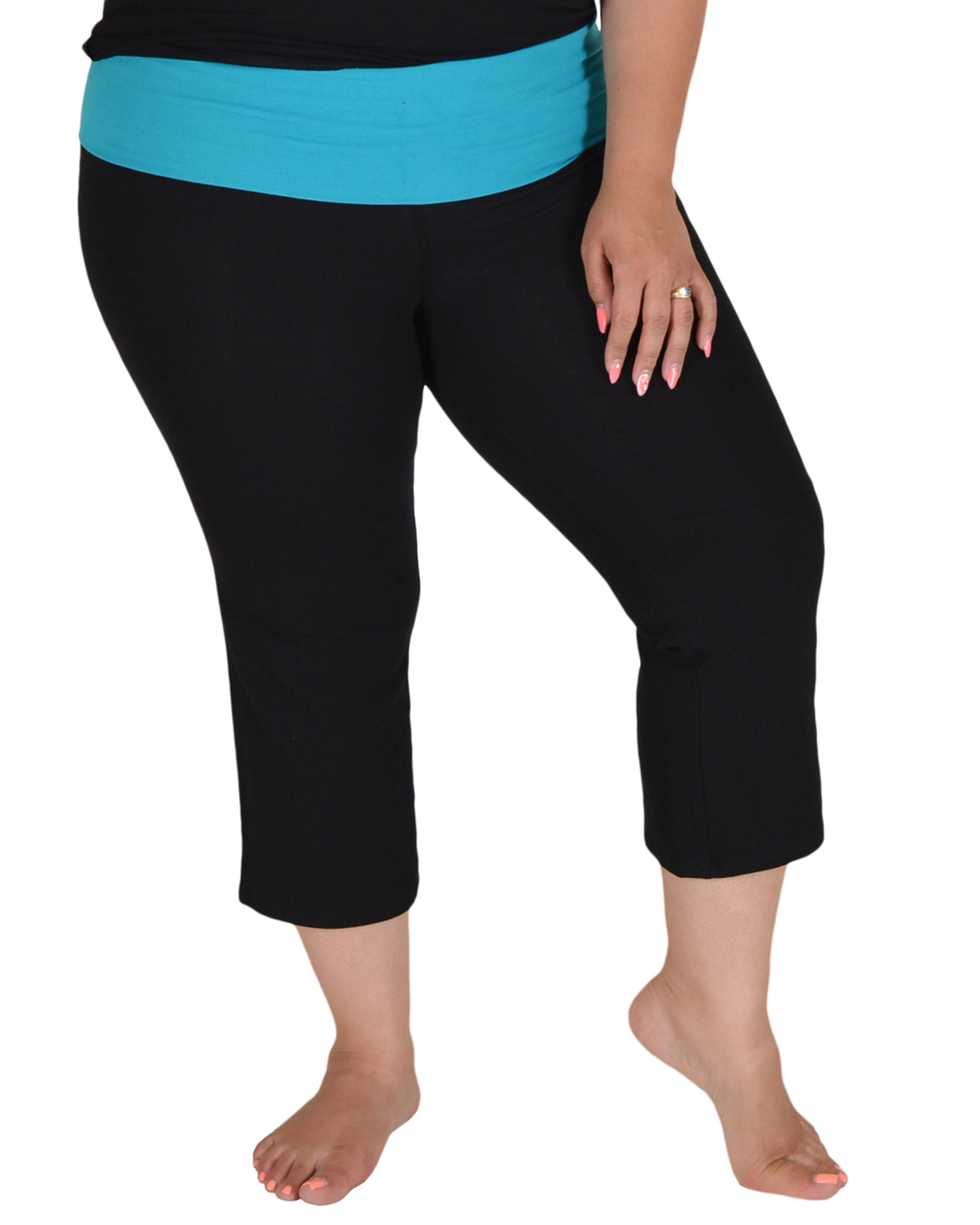 plus size capri yoga pants