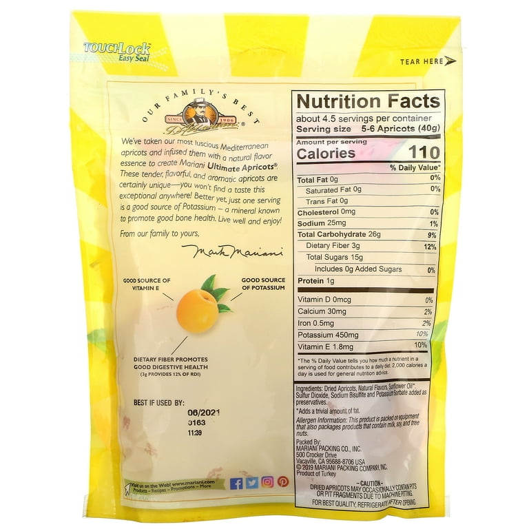 Dried Apricots Nutrition Facts