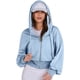 thumbnail image 3 of Sudaderas con Capucha y Cremallera para Mujer, Sudaderas , Casuales, Cómodas y Bonitas, Chaquetas con Cremallera, Conjuntos de Otoño A . Azul M, 3 of 10