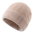 thumbnail image 5 of Bib Hat Two Piece Set Thickened And Padded Knitted Plush Woolen Hat Scarf Outdoor Hat Set, 5 of 6