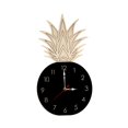 thumbnail image 2 of Reloj de pared de piña, reloj decorativo moderno de estilo nórdico silencioso de dibujos animados para dormitorio, sala de estar, habitación de niños, Negro mayimx Reloj de pared, 2 of 8