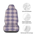 thumbnail image 4 of Fuzoiu Heart Check Plaid Print Elastic Car Seat Covers, Seat Cover Protector,Universal Fit Interior Covers for Most Cars,Washable Seat Cover Non Slip for SUV,Sedan,Van, 4 of 5