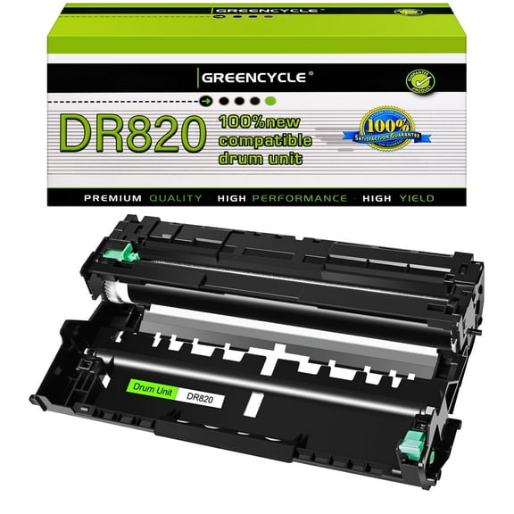 greencycle 1 Pack High Yield DR820 Drum Unit Compatible for Brother MFC-L5900DW HL-L6200DW MFC-L6700DW Printer (Without Toner)