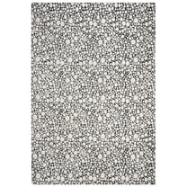 SAFAVIEH Mirage Xanthia Geometric Area Rug, Charcoal/Cream, 6' x 9'