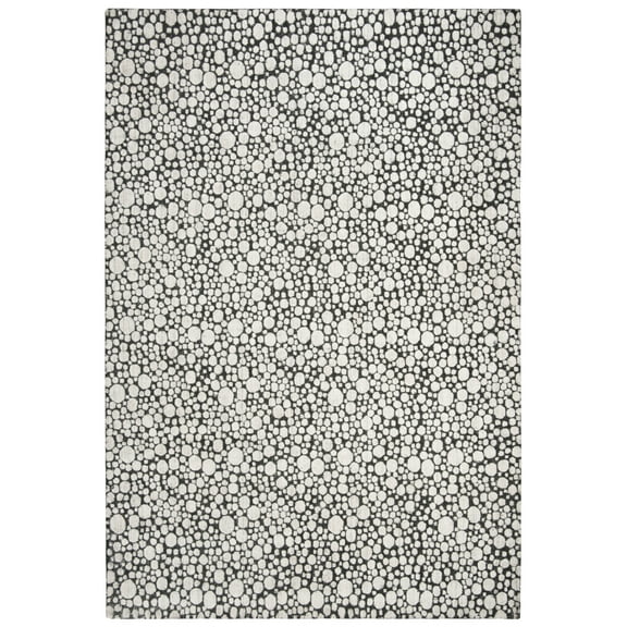 SAFAVIEH Mirage Xanthia Geometric Area Rug, Charcoal/Cream, 6' x 9'