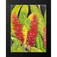 thumbnail image 2 of OToole, Tim 19x24 Black Modern Framed Museum Art Print Titled - Red Tropical Flowers I, 2 of 5