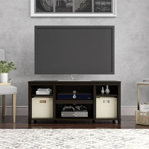 Mainstays Parsons Cubby TV Stand for TVs up to 50", Espresso - Walmart