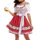 thumbnail image 4 of Vestido de Manga Corta para las Mujeres, Vestido Casual de Cuello en V de Bolsillo de Impresión de Moda Sexy Hecho de Poliéster Ligero para el Verano, Vestido de Verano para las Mujeres, 4 of 9
