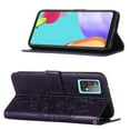 thumbnail image 3 of Dteck Samsung A52 Case, Butterfly Patterned Wallet Case, Magnetic Hand Strap Credit Card Holder Slots Synthetic Leather Kickstand Protective Cover For Samsung Galaxy A52, Purple, 3 of 11