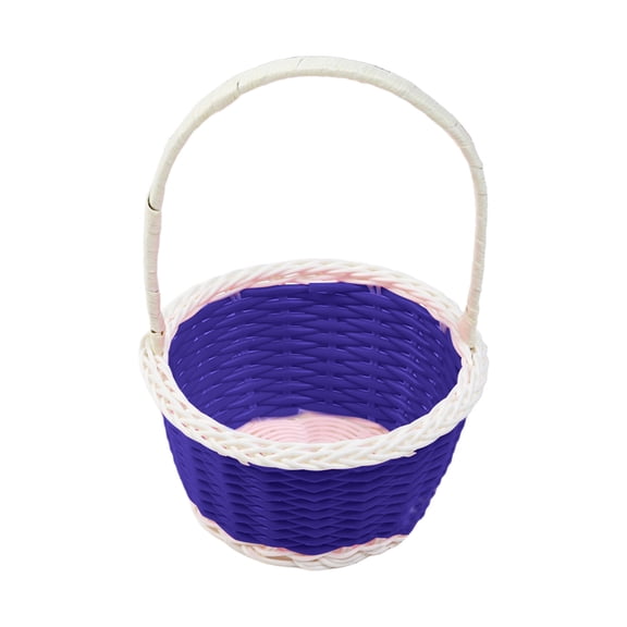 YingYouFu Easter Basket Mini Plastic Woven Easter Theme Basket Suitable For Easter Home Outdoor School Use Easter Baskets for Boys, Girls, Toddler, Babies, Infant Easter gifts basket Personalized
