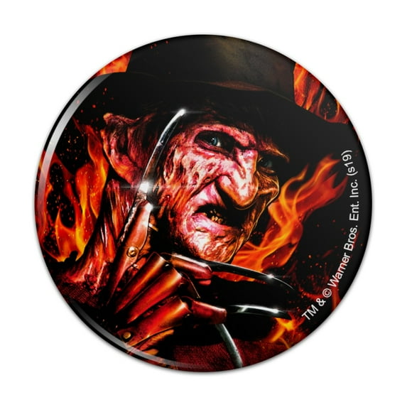 A Nightmare on Elm Street Freddy's Fire Compact Pocket Purse Hand Cosmetic Makeup Mirror