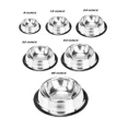 thumbnail image 3 of Heavy Duty Dog Dish Bulk Packs Mirror Finish Non Slip No Tip or Skid Wide Edge (64 Ounce - 25 Dishes), 3 of 9