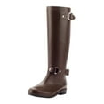 thumbnail image 5 of Women's Knee High Rain Boots Fashion Waterproof Tall Rubber Rainboots Anti-Slip Garden Shoes for Women, 5 of 8