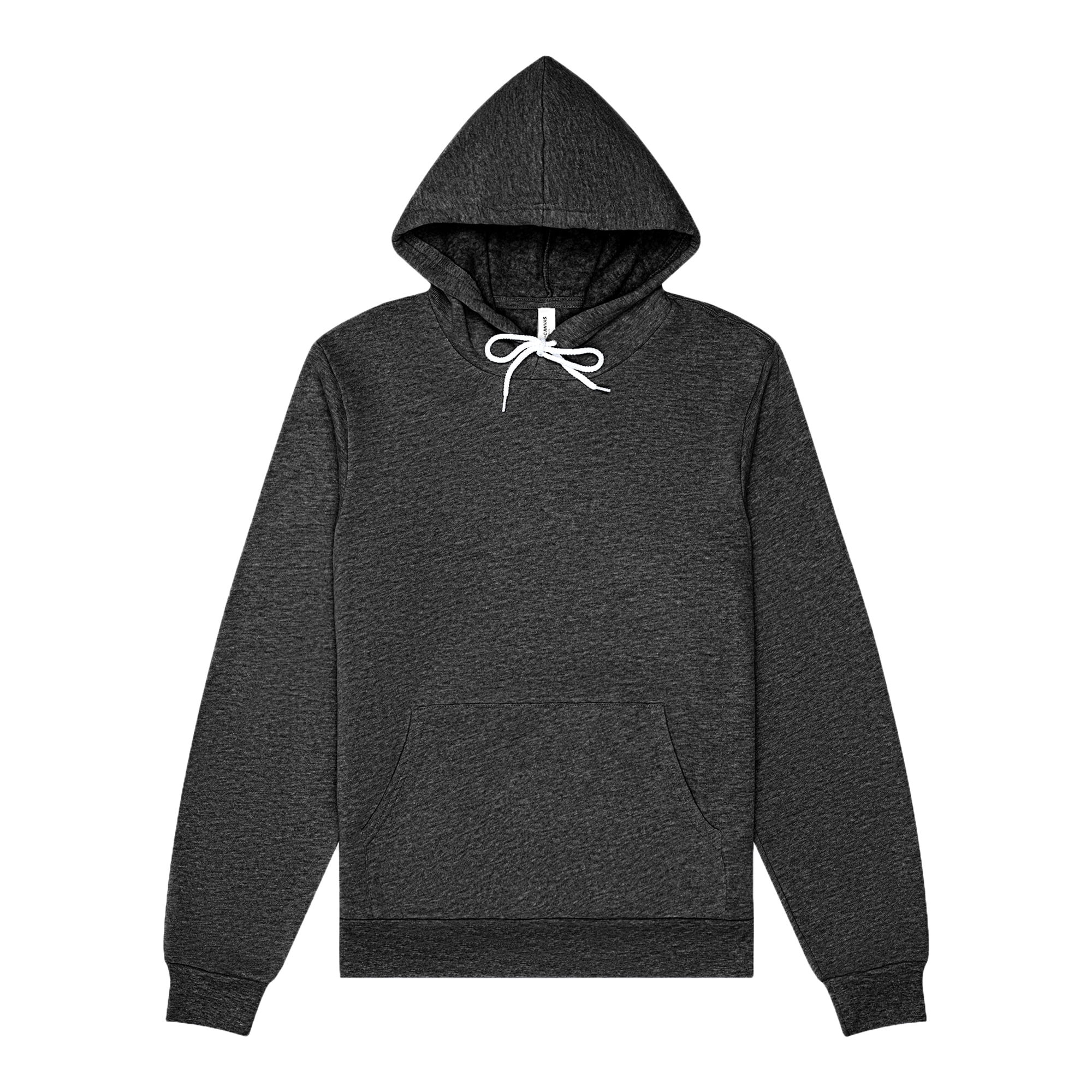 BELLA+CANVAS Adult Unisex Fleece Pullover Hoodie for Crafting, Dark Heather Grey, Small