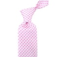 thumbnail image 2 of Scott Allan Pink and White Tie | Standard Size Adult Necktie | Jacquard Woven Diamond Pattern, 2 of 5