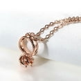 thumbnail image 3 of Necklace for Women 10K Rose Gold Plated AAA CZ Necklace Mini Ring Pendant Long Necklace for Women, 3 of 5