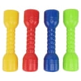 thumbnail image 1 of Juego de 4 mancuernas de plástico ergonómicas para niños, ideales para ejercicios matutinos en preescolar (como se muestra)., 1 of 7