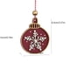 thumbnail image 3 of Colgante de adorno de árbol de Navidad de madera roja • Escena pintada a mano • Decoración con astillas de madera • 10x6x3cm, 3 of 6