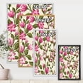 thumbnail image 4 of Designart 'Pink Vintage Wildflowers' Traditional Framed Canvas Wall Art Print, 4 of 5