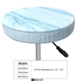 thumbnail image 4 of Fotbe Blue Marble Stool Covers Round,Waterproof Round Bar Stool Covers Bar Chair Covers Washable Stool Cushion Slipcover for 12-14 Inch Chair-12 inch, 4 of 7