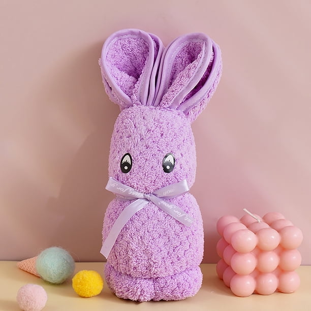 Apmemiss Clearance Bunny Hand Towels Gift Cute Rabbit Hand Towels Soft Coral Fleece Kitchen Towels Gift Set for Wedding Birthday Festivity Souvenir Gifts