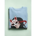 thumbnail image 3 of Girl With Fox Spirit Mask Sweatshirt Women -Smartprints Designs, Female 4X-Large, 3 of 4