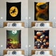 thumbnail image 2 of Tapiz de Tela con estampado de calabaza, calavera y bruja, decoración de pared para el hogar, sala de estar, dormitorio, Fondo de Halloween, 2 of 4