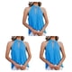 thumbnail image 5 of Blusa Sin mangas Qarigey para mujer Azul S 3piezas, 5 of 6