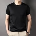 thumbnail image 7 of Men's Ice Silk Short Sleeve T-Shirts Crew Neck Summer T-Shirts, 7 of 7