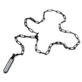 thumbnail image 2 of 555Jewelry Stainless Steel Heart Necklaces for Women, Long Heart Necklace for Women, Love Necklaces for Women, Heart Necklace for Wife, Curb Link Chain Stationed Hearts Necklace, 34 Inch, Black, 2 of 11