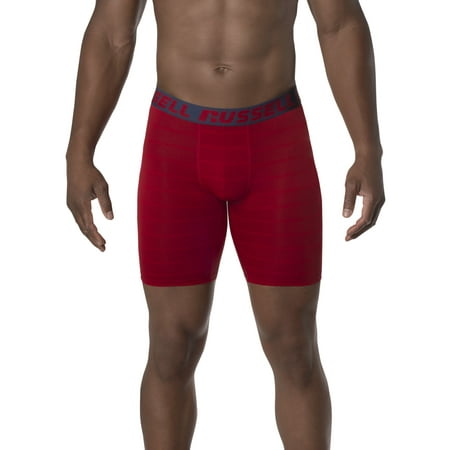 Russell Men's Coolforce 360 Assorted Color Long Leg Boxer Briefs, 3 (Best Athletic Boxer Briefs)