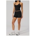 thumbnail image 4 of PISONIC Women Two Piece Workout Sets Spaghetti Straps Tank Top Matching Booty Lifting Shorts Gym Yoga Outfits, 4 of 7