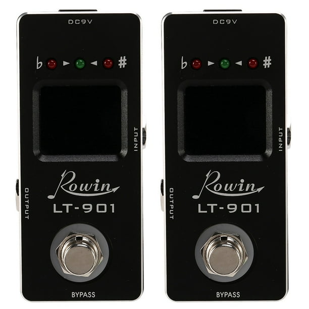 2X -901 Pedal de Efecto de Mini Cromático Verdadero Bypass Pantalla Lcd Pedal Digital Piezas de Guitarra Accesorios