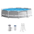 thumbnail image 1 of Intex 10' x 30" Above Ground Swimming Pool w/ 330 GPH Filter Pump & Pool Ladder, 1 of 13