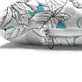 thumbnail image 4 of Floral Pet Bed, Paint Blots and Exotic Leaves Flower Drawings, Chew Resistant Pad for Dogs and Cats Cushion with Removable Cover, 24" x 39", White Blue Orange, by Ambesonne, 4 of 4