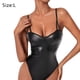 thumbnail image 2 of Lencería de cuero de PU Corsé punk negro Body Boudoir Trajes Bustier exótico, 2 of 6